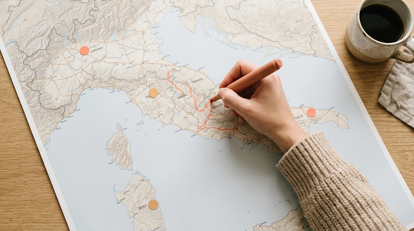 Mappa delle separazioni in Italia per regione